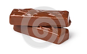 Closeup of chocolate bar