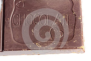 Closeup chocolate bar