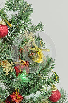 Closeup on Christmas tree decoration