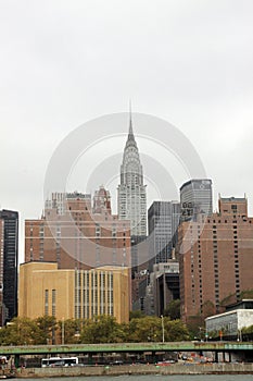 Closeup of Chrysler building NYC