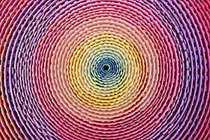 closeup of circular pattern on a compact disc