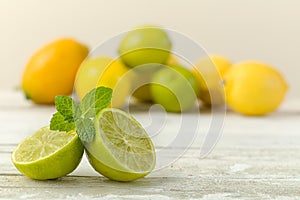 Closeup citrus fruit