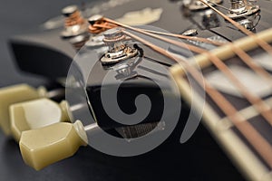 Closeup Classic Guitar Strings