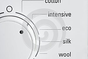 Closeup of clothes dryer