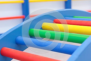 Closeup of colorful baby ladder