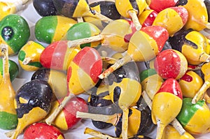 Closeup colorful firecrackers