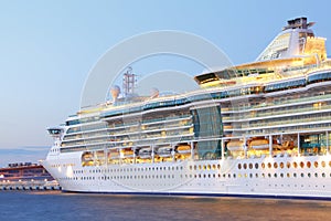 Closeup Cruise Ship