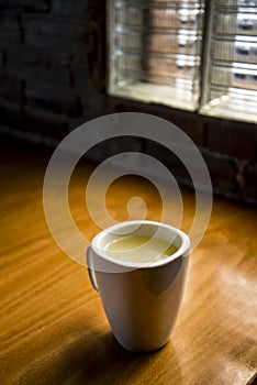 Closeup of cup tea