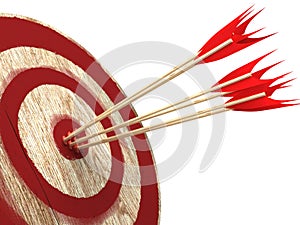 Closeup of dart game board