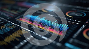 A closeup of a data visualization screen showing workload distribution across microfactories underscoring the efficient