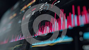 A closeup of a data visualization screen showing workload distribution across microfactories underscoring the efficient