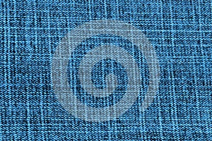 Closeup detail of blue jeans fabric background