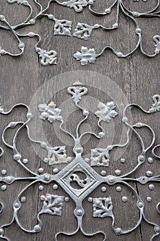 Closeup Detail on Door of Romer City Hall; Romerberg Square; Frankfurt photo