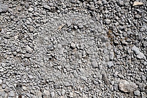 Closeup Detail of Grey Volcanic Gravel photo