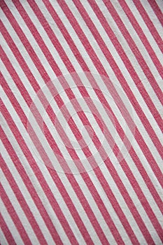 Closeup detail of red/white stripe texture background, illustration.
