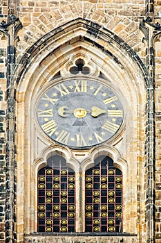 Closeup detail St Vitus Cathedral, Prague