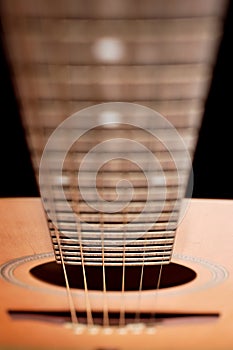 Closeup details of an acoustic