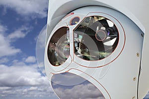 Closeup of Drone Camera and Sensor Pod Module