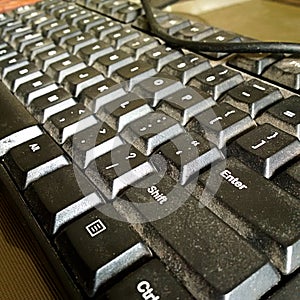dirty disty computer keyboard