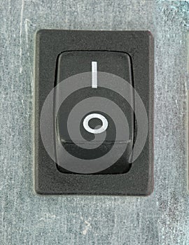 Closeup of the electrical switch