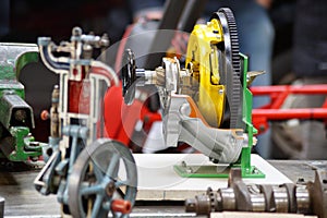 Closeup of electronic motor device