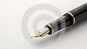 An Elegant Fountain Pen. AI generated photo