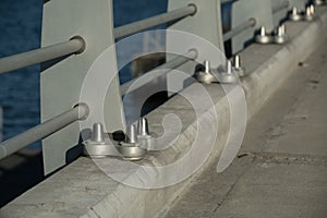 Closeup of engineering details of Evergreen Floating Bridge - 2