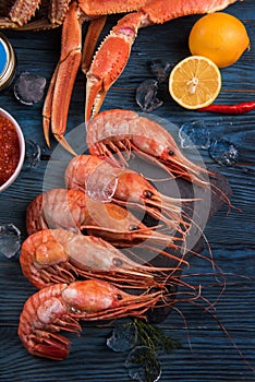 Closeup of far eastern botan shrimp