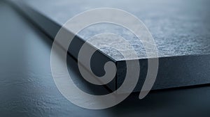 Closeup of a fiberreinforced polymer panel displaying a smooth and glossy finish thanks to the polymer component