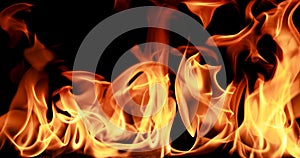 Closeup Fire flame abstract background