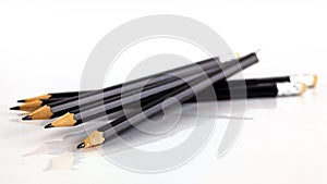 Sharpened Pencils With Erasers