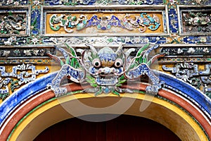 Closeup of Forbidden City Arch