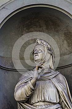 Francesco Petrarca monument in Florence photo