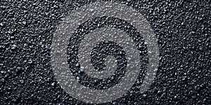 CloseUp of Fresh Dark Asphalt Road Texture