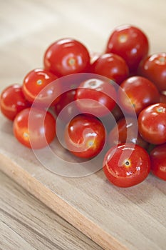 Closeup of fresh red tomatoes