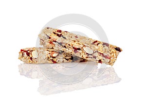 Closeup fruit granola bars