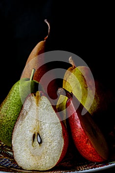 Closeup of the fruit, pear