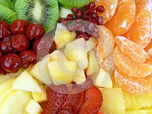 Closeup of fruit salad