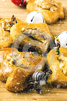 Closeup of ginger bread cakes closeup