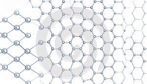 Closeup of Graphene Sheet Structure. Science concept. Generated Image