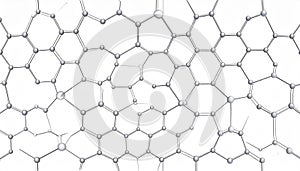 Closeup of Graphene Sheet Structure. Science concept. Generated Image
