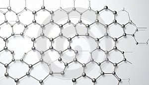 Closeup of Graphene Sheet Structure. Science concept. Generated Image