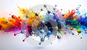 Closeup of Graphene Sheet Structure. Science concept. Generated Image