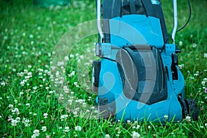 Closeup of grassmower