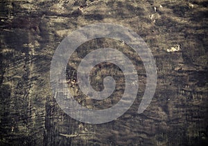 Closeup grunge old black metal plate as background texture