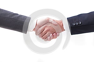 Closeup.handshake of business partners