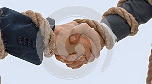 closeup .the handshake business partners.