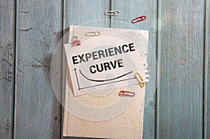 Closeup handwriting of Learning Curve graph on notebook as potential of learning concept.