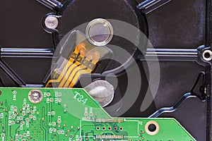 Closeup of a HDD