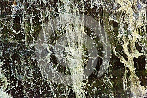 Closeup and high speed capture of a waterfall in Connecticut